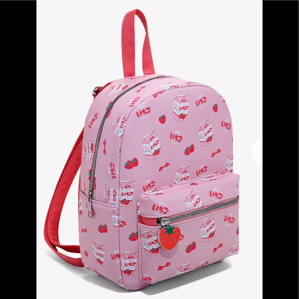 Strawberry Milk Mini Backpack NWT Hot Topic Kawaii